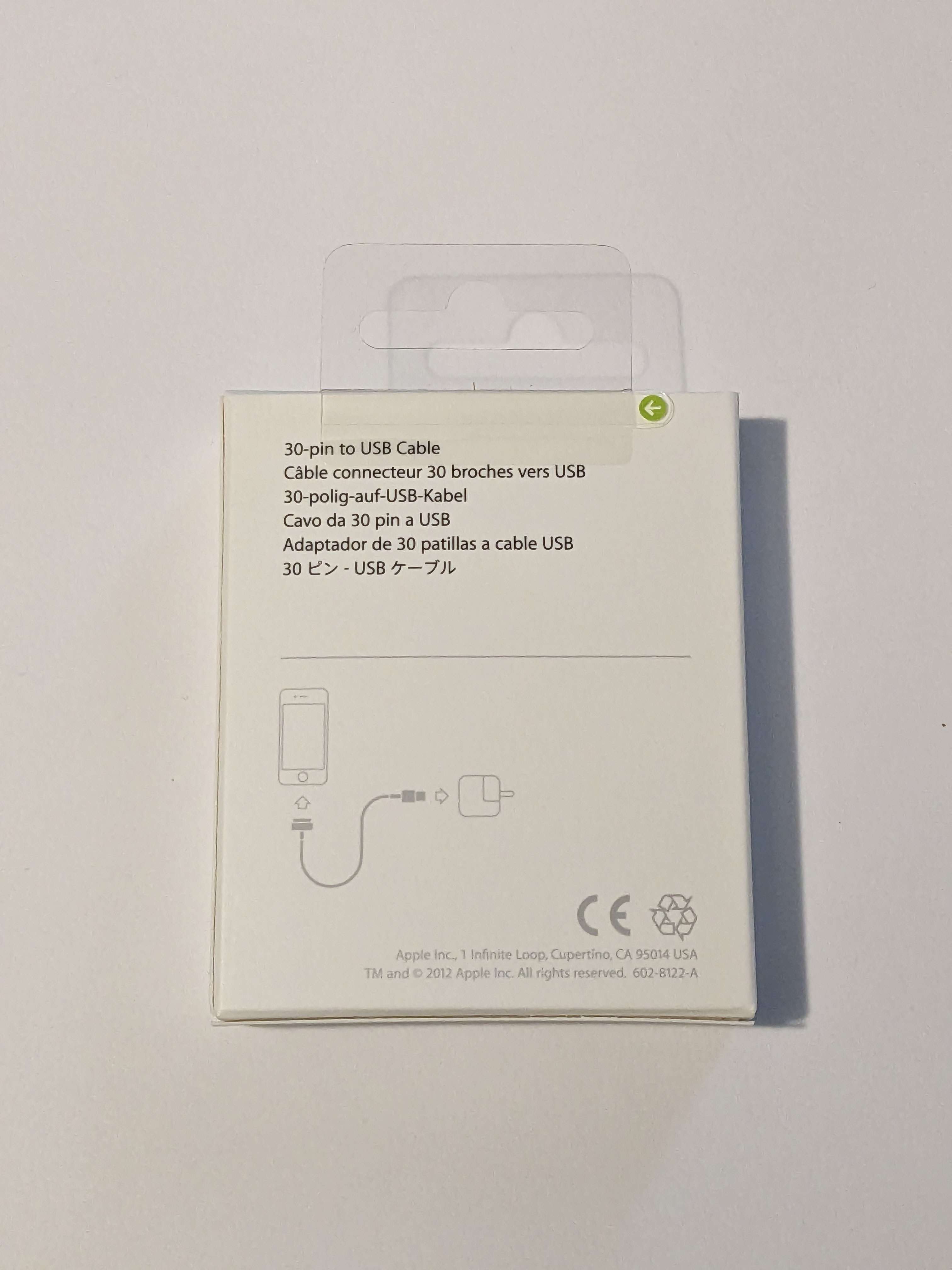 Genuine Apple 30-Pin to USB Cable (MA591G/C) — Factory Sealed OEM